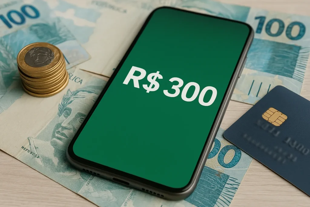Empréstimo de 300 reais na hora